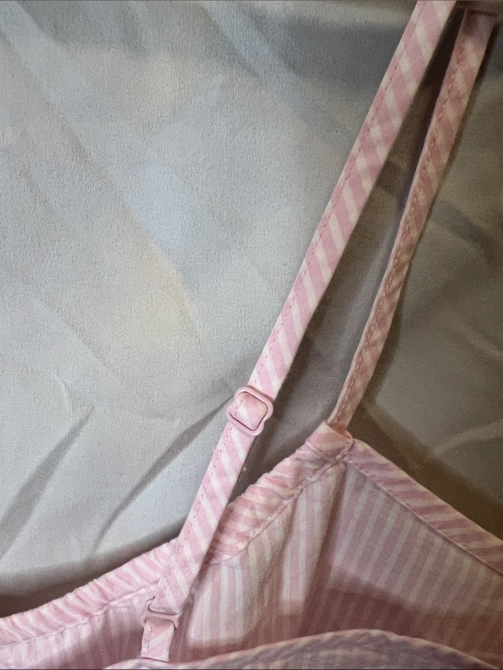 Skims Pink and White Striped Button-Front Shirt. - Picture 11 of 13